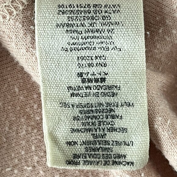 Free People Crushed Velvet Pink Milan Layering Top Sweatshirt Women Large Boho - Picture 7 of 8